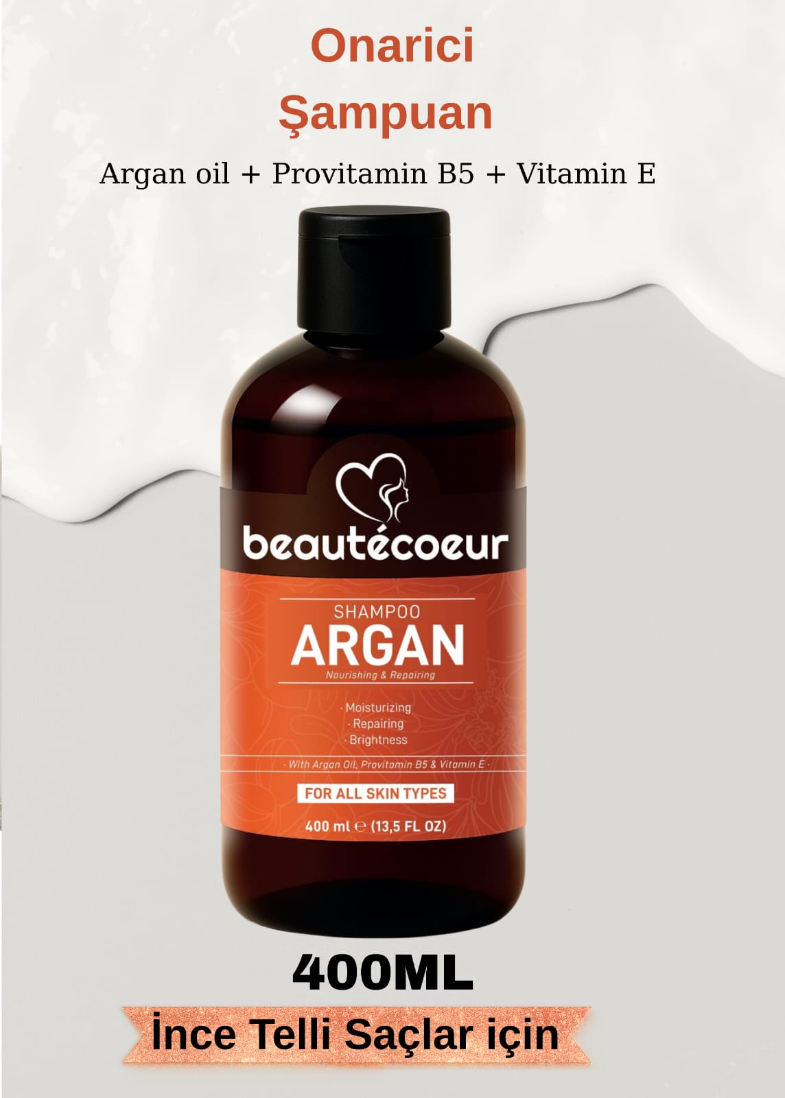 Beautecoeur Argan içerikli onarıcı ve besleyici sampuan